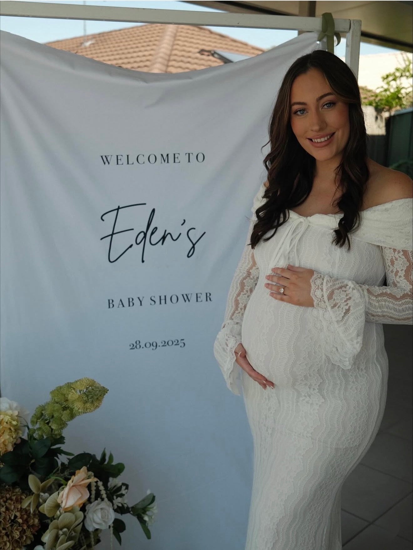 Large Fabric Welcome sign