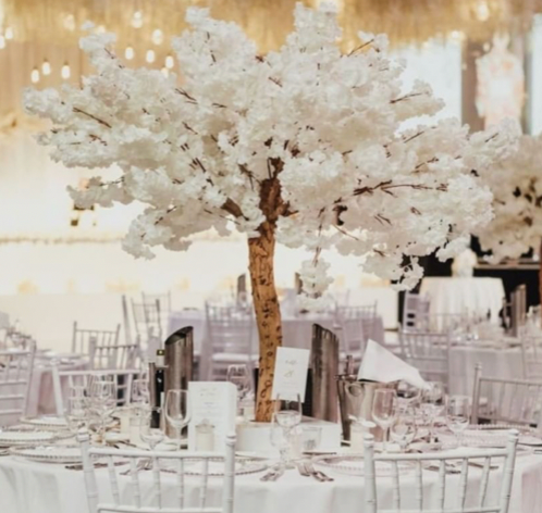 White Table-top Cherry Blossom Tree