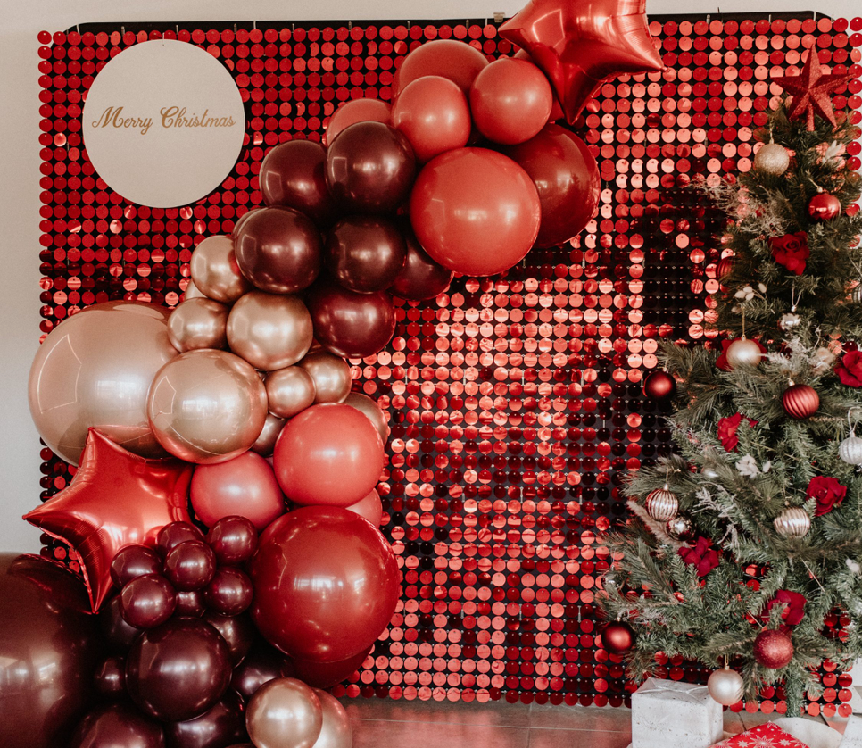 Red Shimmer Wall