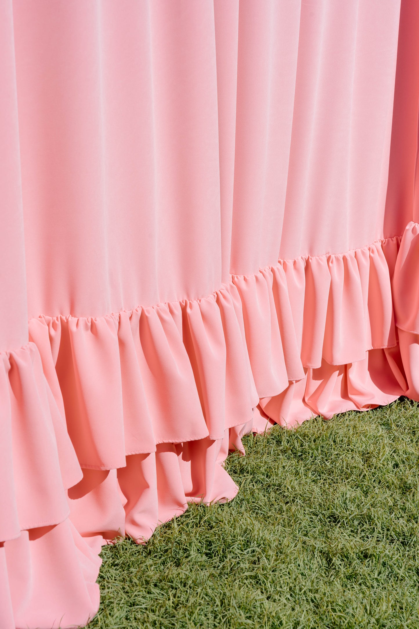 Pink frill backdrop