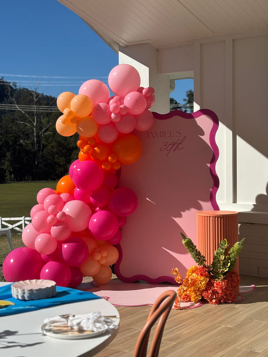 Pink Wiggly Backdrop