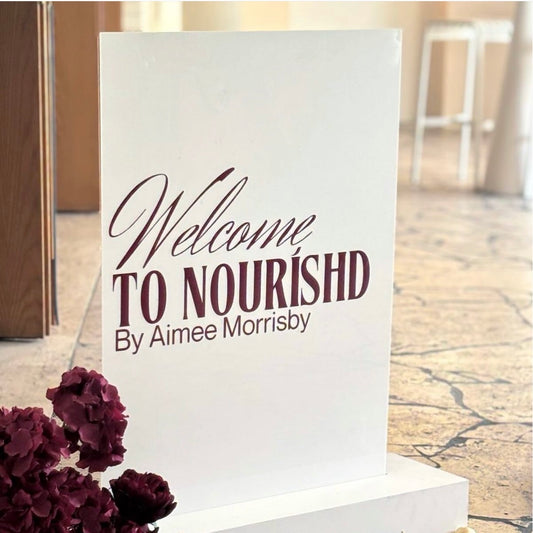 Acrylic Welcome Sign Hire